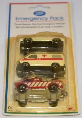 Diecast emergency sales vehicle set